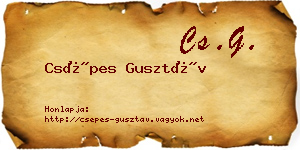 Csépes Gusztáv névjegykártya